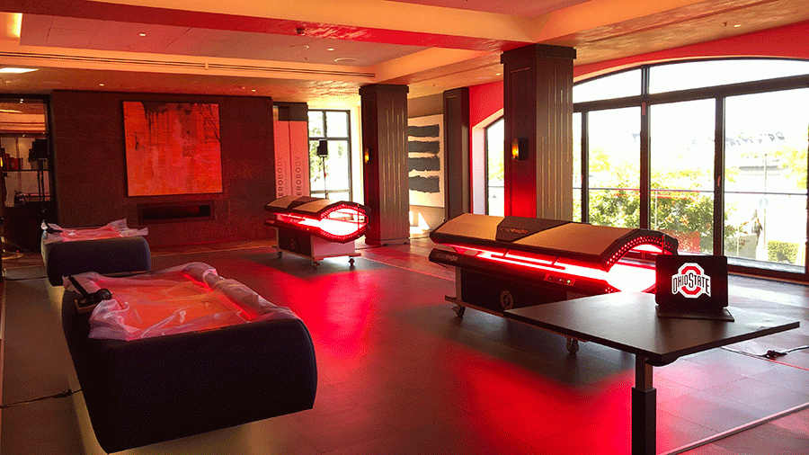 The Human Performance Collaborative's Pilot Recovery Center with dry float tanks and light beds